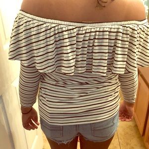 Off the shoulder blouse